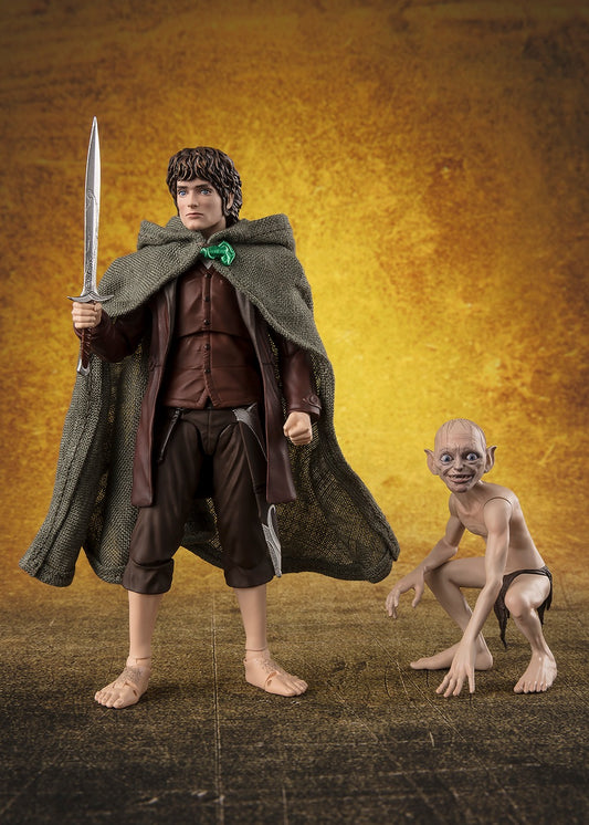 Pre Order Frodo Baggins and Gollum "The Lord of the Rings: The Fellowship of the Ring" - Tamashii Nations S.H.Figuarts