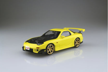 Takahashi Keisuke Mazda FD3S RX-7 Project D Version "Initial D" - Aoshima 1/24 Scale Model Kit Car