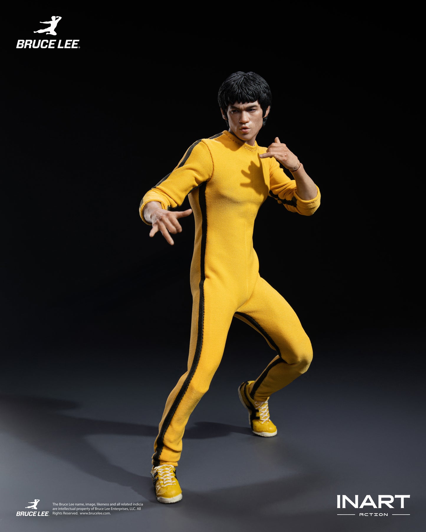 InArt 1/12 Bruce Lee - Yellow Jumpsuit "Bruce Lee" Queen Studio | InArt 1/12 Scale