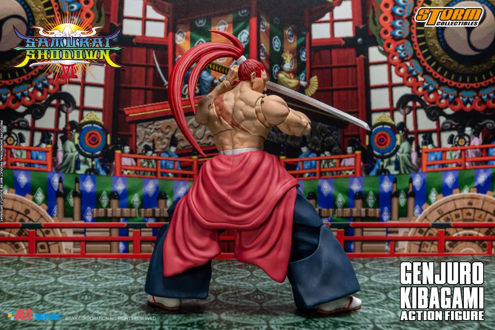 Samurai Shodown Genjuro Kibagami 1/12 Scale Action Figure back view