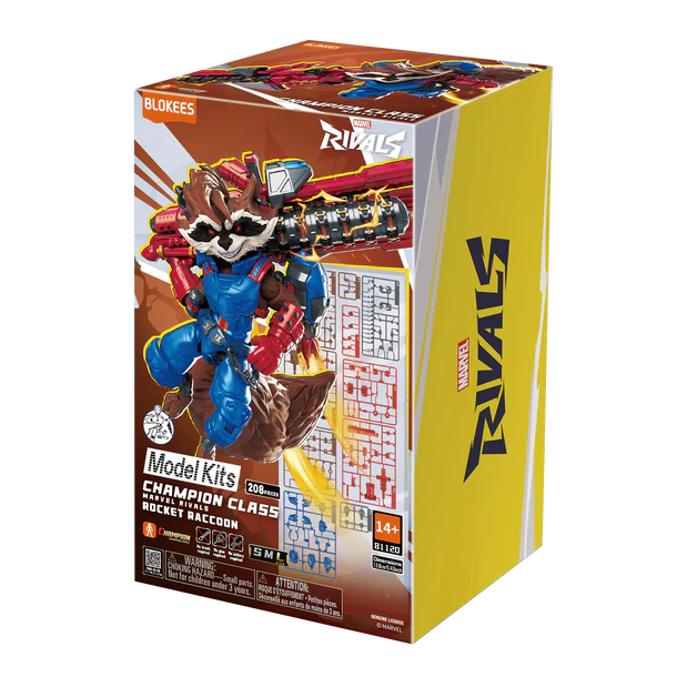 Marvel Blokees Rocket Raccoon  Champion Class "Marvel Rivals" | Blokees