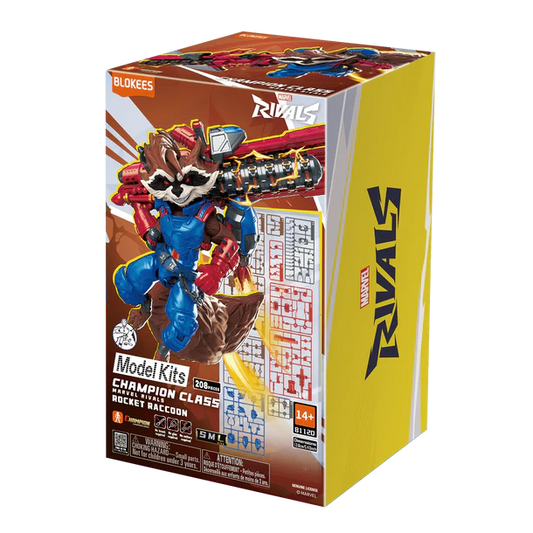 Marvel Blokees Rocket Raccoon  Champion Class "Marvel Rivals" | Blokees