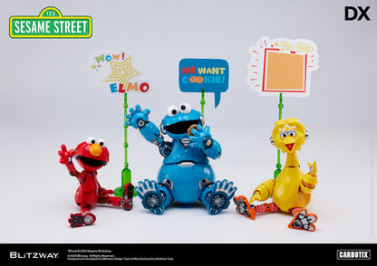 Pre Order Sesame Street Iconic Trio Reimagined DX Version - Blitzway Carbotix Action Figure