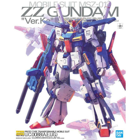 MG ZZ Gundam Ver. Ka "Mobile Suit Gundam" - Bandai Hobby 1/100 Scale Master Grade Model Kit