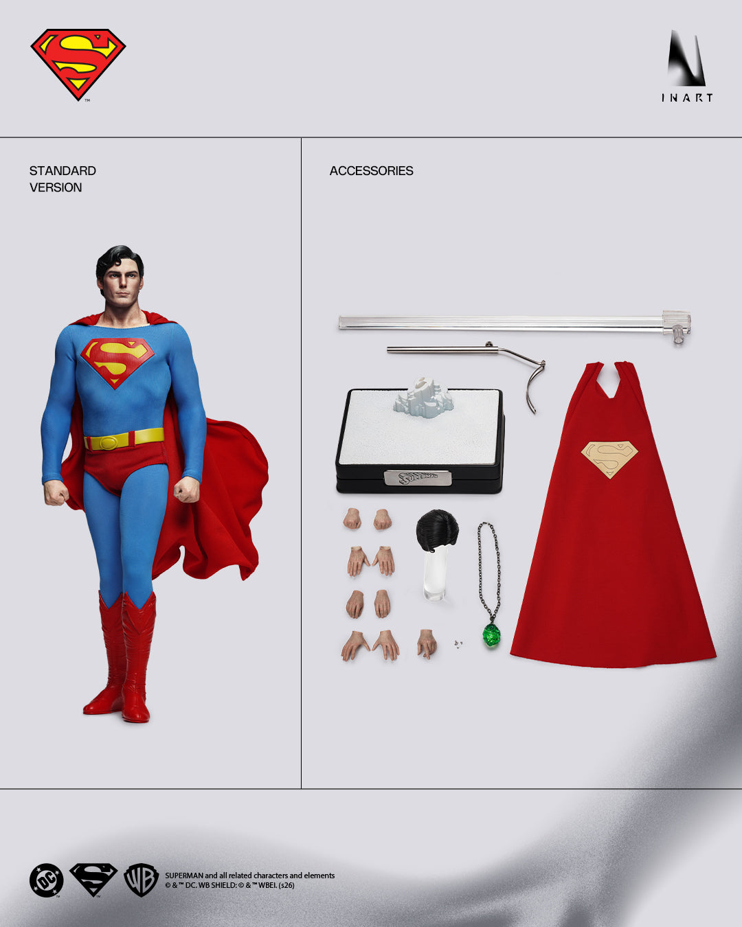 InArt 1/6 1978 Superman Premium Edition "Superman" (2 pack set) | InArt 1/6 Scale