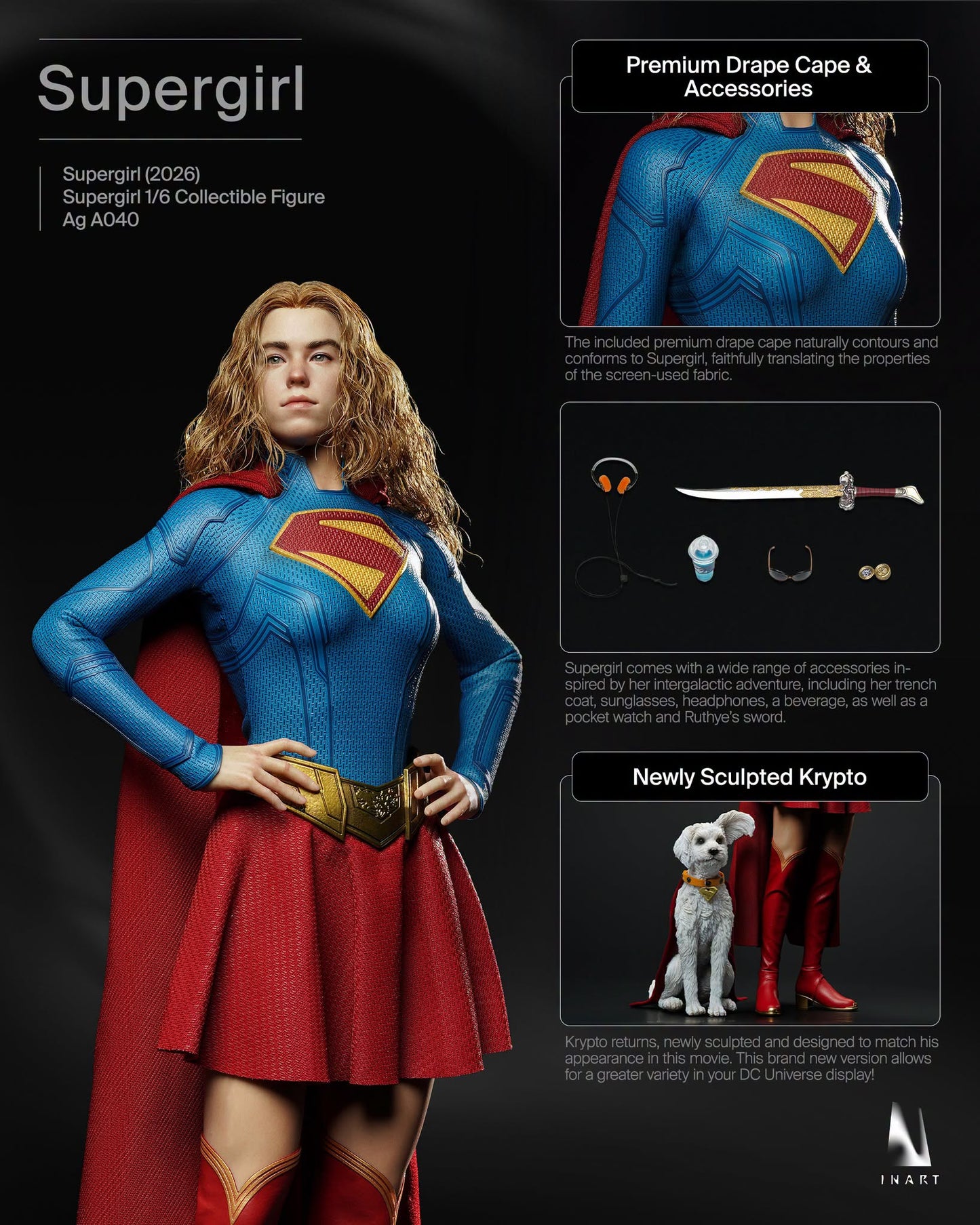 InArt 1/6 Supergirl "Supergirl" (2026) | InArt 1/6 Scale
