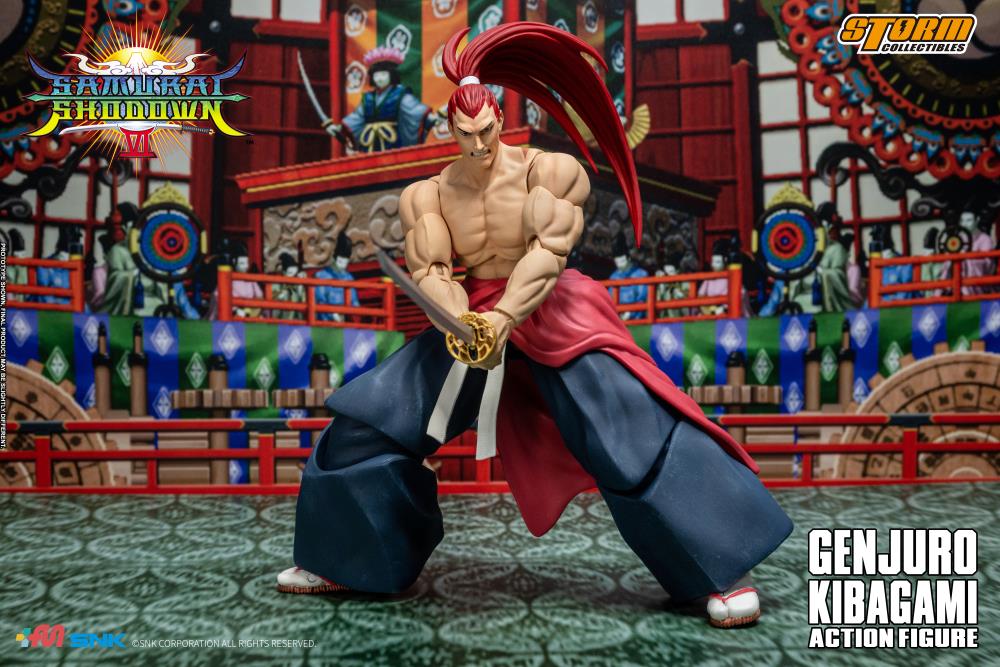 Samurai Shodown Genjuro Kibagami 1/12 Scale Action Figure standing pose