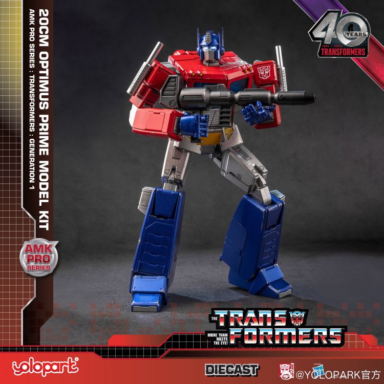 Transformers Optimus Prime Advanced Model Kit Pro standing