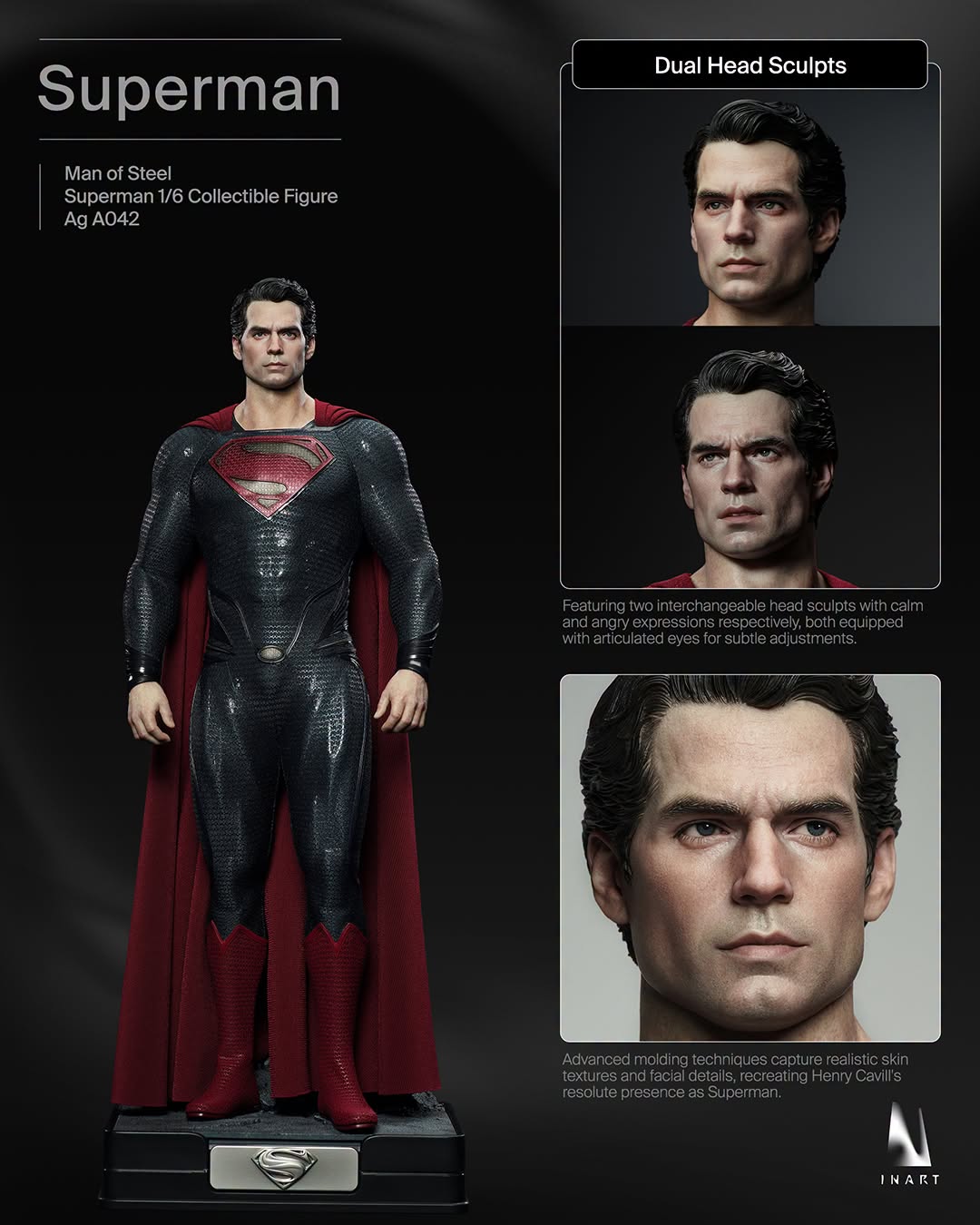 InArt 1/6 Superman "Man of Steel" | InArt 1/6 Scale