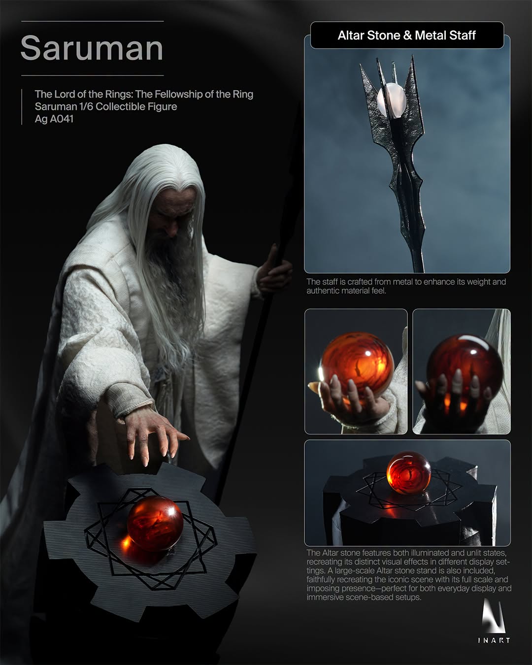 InArt 1/6 Saruman "The Lord of the Rings: The Fellowship of the Ring" | InArt