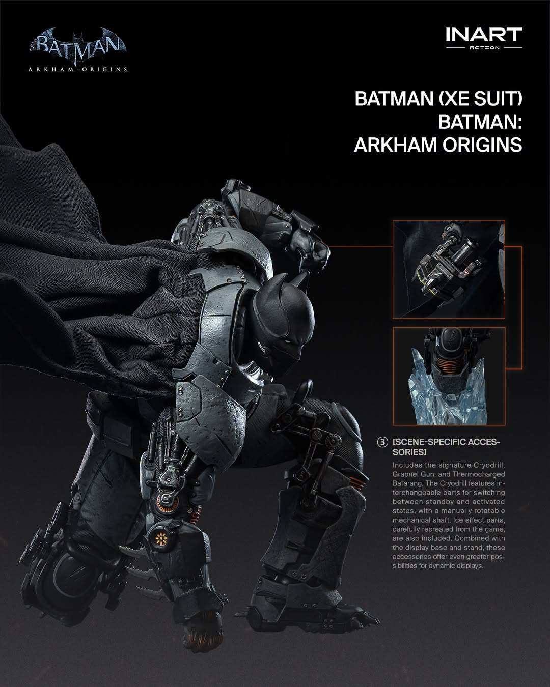 InArt 1/12 Batman (XE Suit) "Batman: Arkham Origins" | InArt