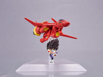 VF-19 Custom Fire Valkyrie with Basara Nekki "Macross 7", TAMASHII NATIONS Tiny Session  jet mode