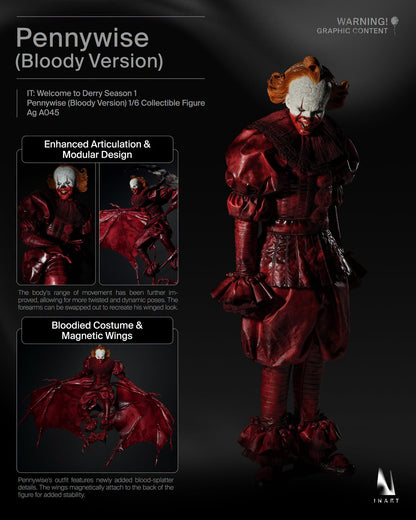 InArt 1/6 Pennywise (Bloody Ver.) "IT: Welcome to Derry Season 1" | InArt