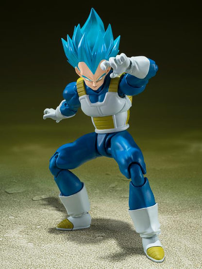 Dragon Ball Super S.H.Figuarts Super Saiyan God Super Saiyan Vegeta blocking pose