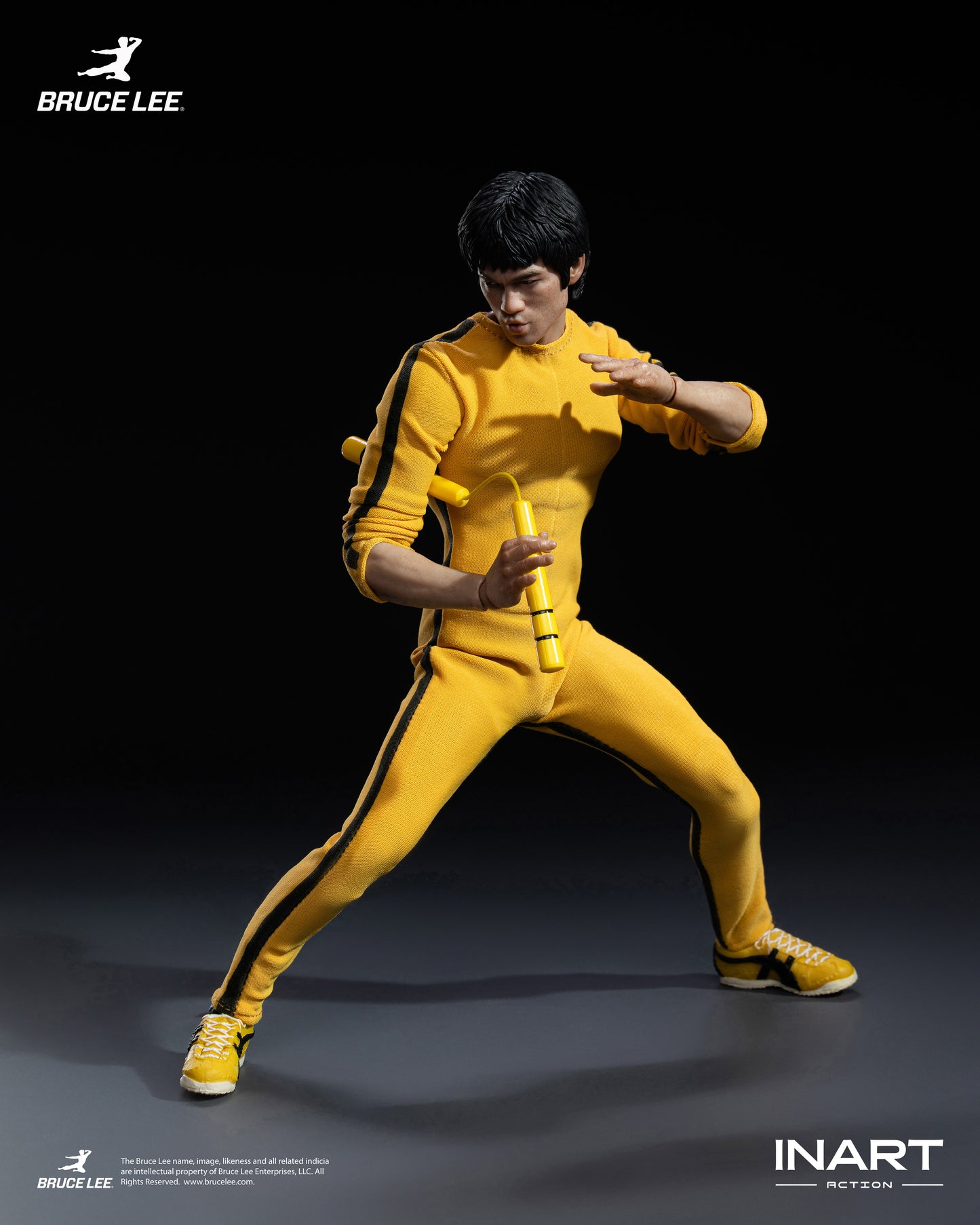 InArt 1/12 Bruce Lee - Yellow Jumpsuit "Bruce Lee" Queen Studio | InArt 1/12 Scale