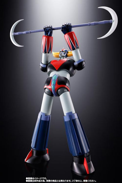 UFO Robot Grendizer Soul of Chogokin GX-76SP Grendizer (D.C. Anime Color Ver.) holding double harken