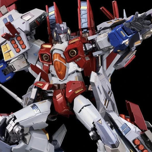 Transformers Kuro Kara Kuri Starscream by Flame Toys close up