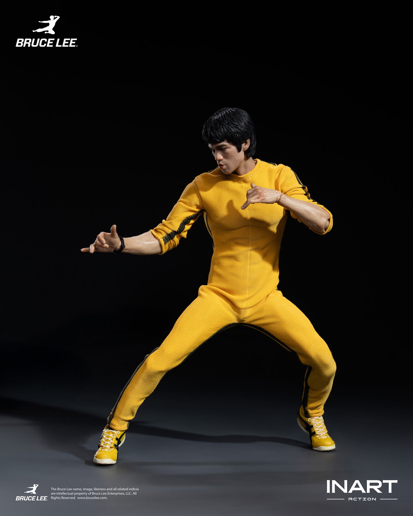 InArt 1/12 Bruce Lee - Yellow Jumpsuit "Bruce Lee" Queen Studio | InArt 1/12 Scale