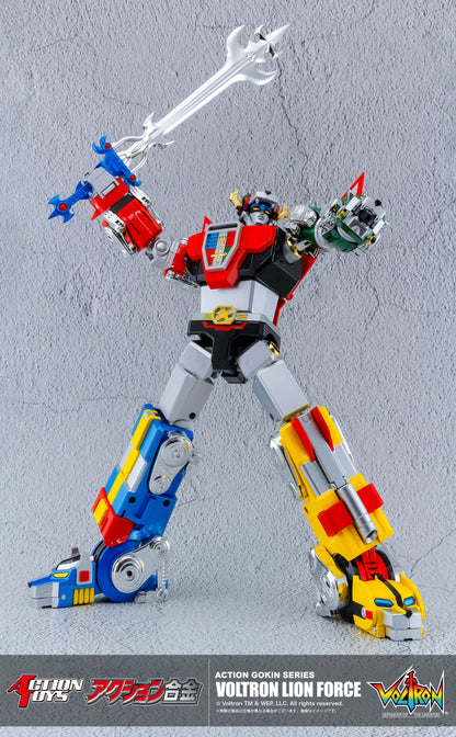Action Toys Action Gokin Series Voltron Lion sword raised up