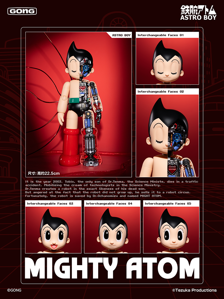 Astro Boy Mighty Atom (Tetsuwan Atom) – Alloy Articulated Action Figure "Astro Boy" | Gong