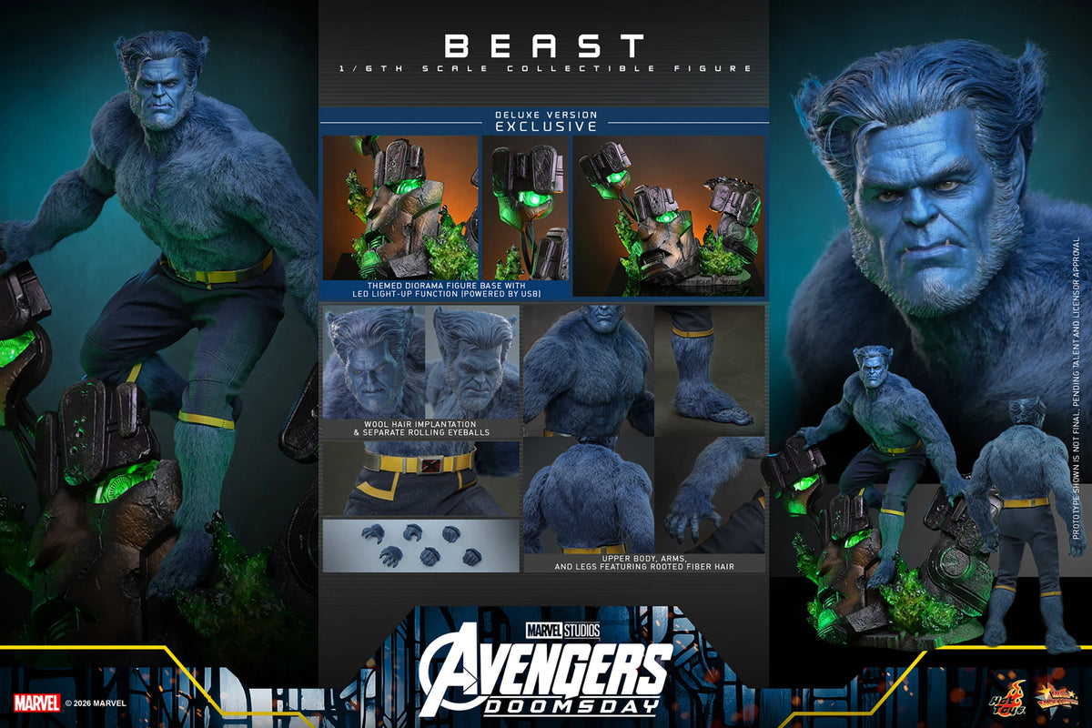 Beast (Deluxe Version) 1/6 Scale Figure "X-Men" | Hot Toys