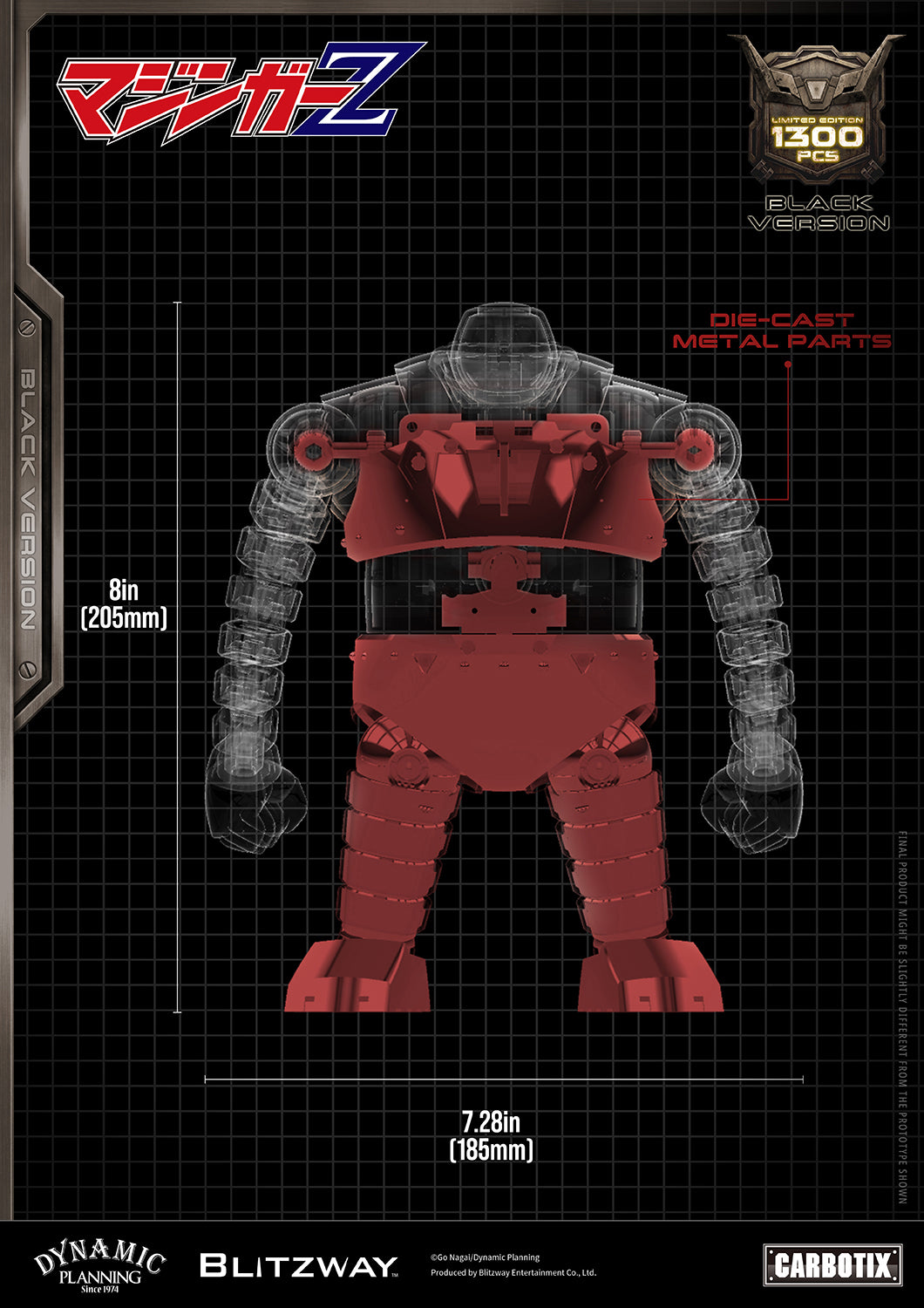Blitzway Carbotix Boss Borot (Black Version) "Mazinger Z" | Blitzway