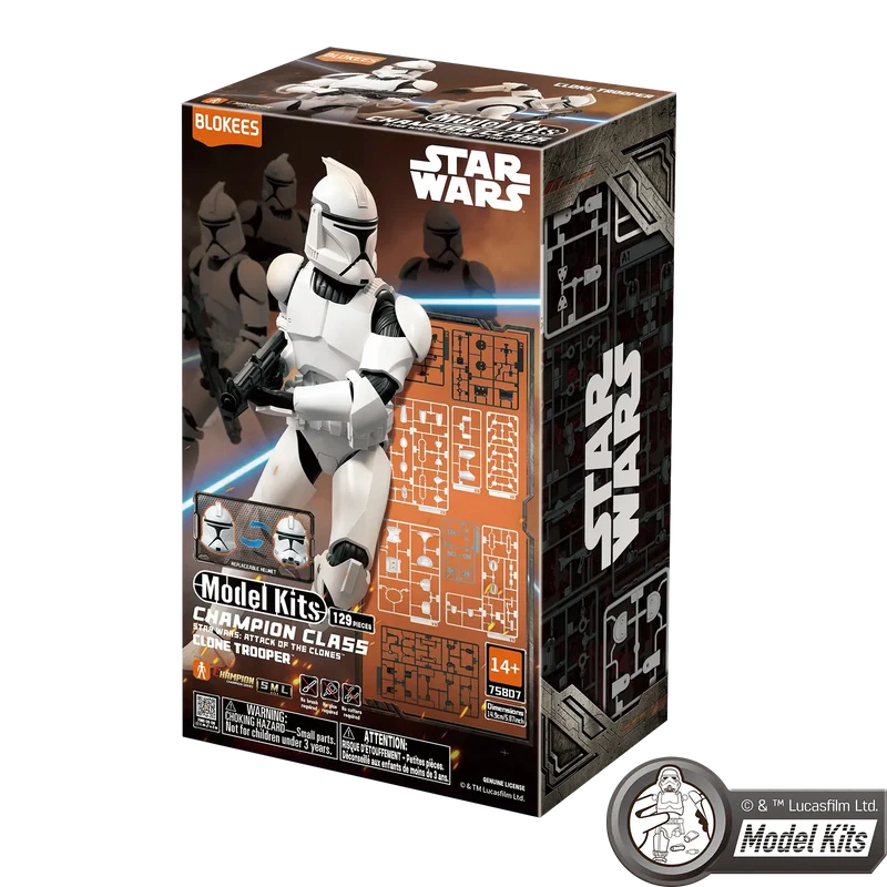 Star Wars Blokees CLONE TROOPER "ATTACK OF THE CLONES" Champion Class | Blokees