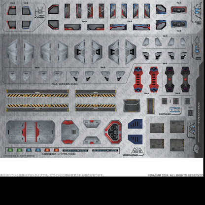 DA-100 Robot Base Cloud Across Magnetic Stickers Diaclone 3rd party