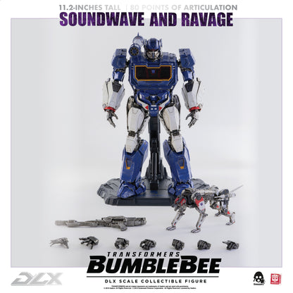 Pre Order Soundwave and Ravage Reissue "Transformers: Bumblebee" - Threezero DLX Scale Collectible Figure