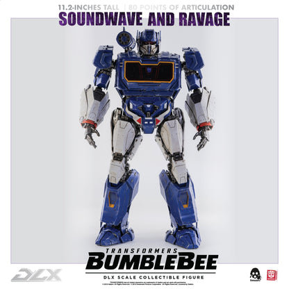 Pre Order Soundwave and Ravage Reissue "Transformers: Bumblebee" - Threezero DLX Scale Collectible Figure