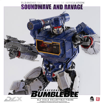 Pre Order Soundwave and Ravage Reissue "Transformers: Bumblebee" - Threezero DLX Scale Collectible Figure
