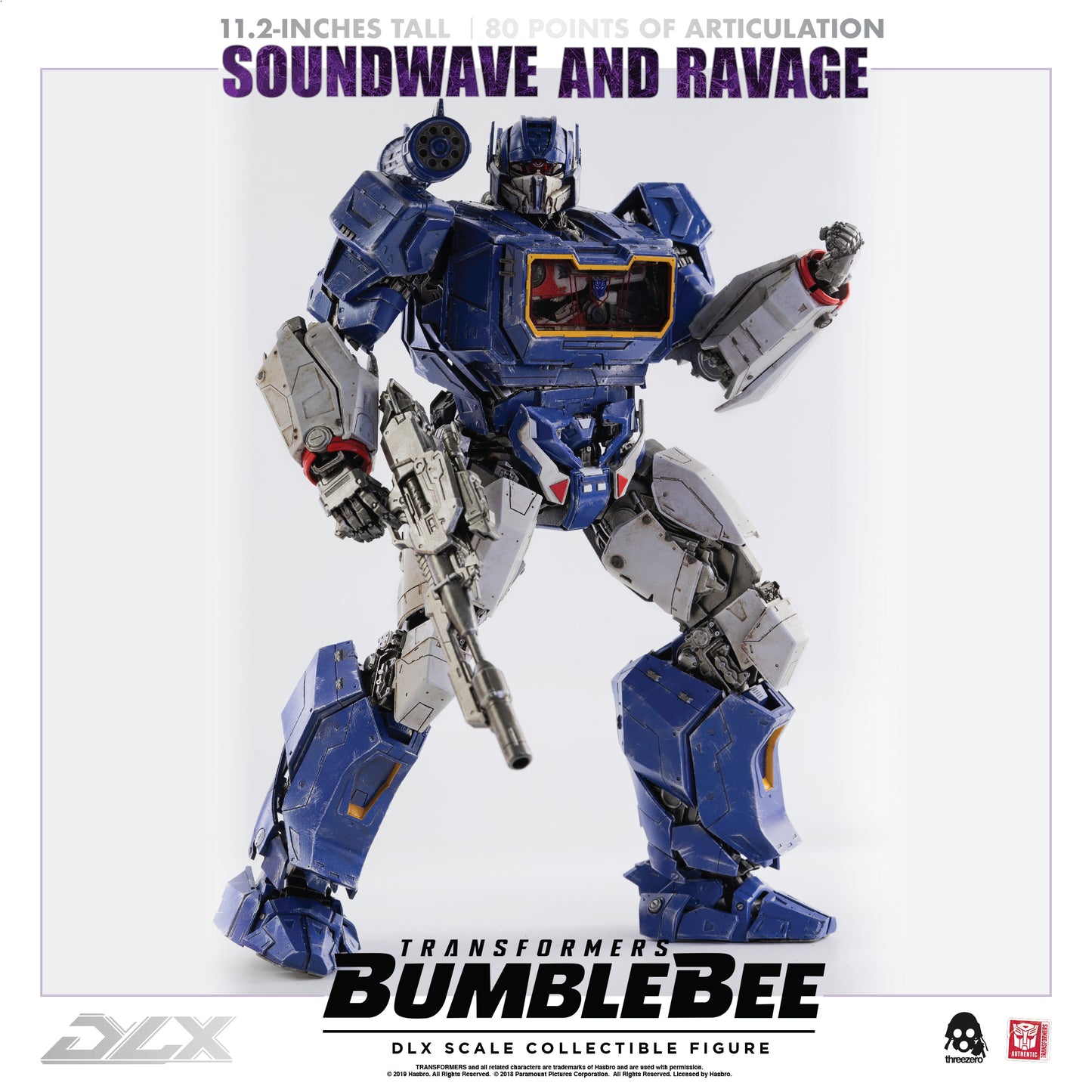Pre Order Soundwave and Ravage Reissue "Transformers: Bumblebee" - Threezero DLX Scale Collectible Figure