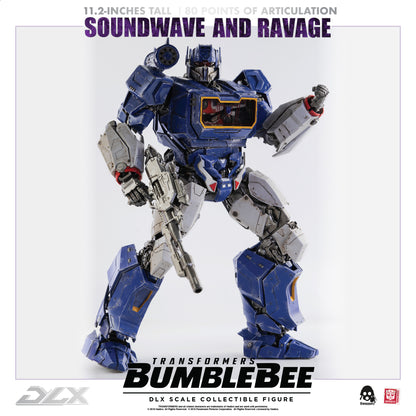 Pre Order Soundwave and Ravage Reissue "Transformers: Bumblebee" - Threezero DLX Scale Collectible Figure