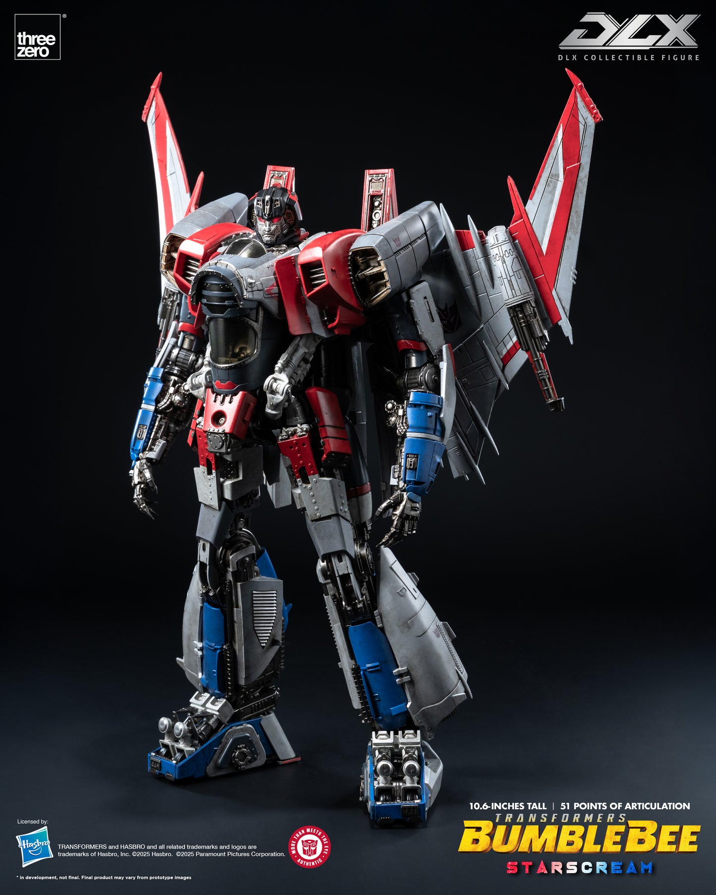 Threezero Transformers DLX Starscream "Bumblebee" Scale Collectible Series | Threezero