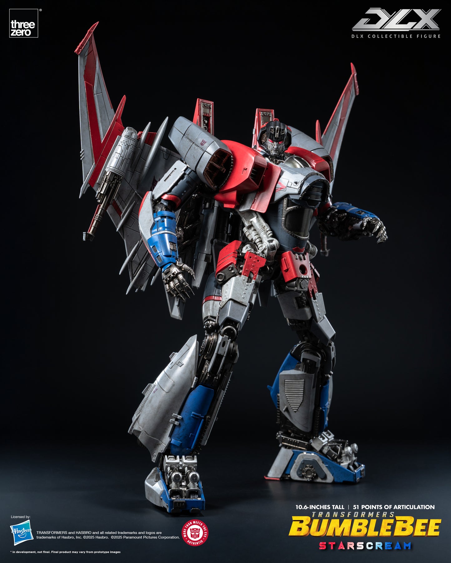 Threezero Transformers DLX Starscream "Bumblebee" Scale Collectible Series | Threezero