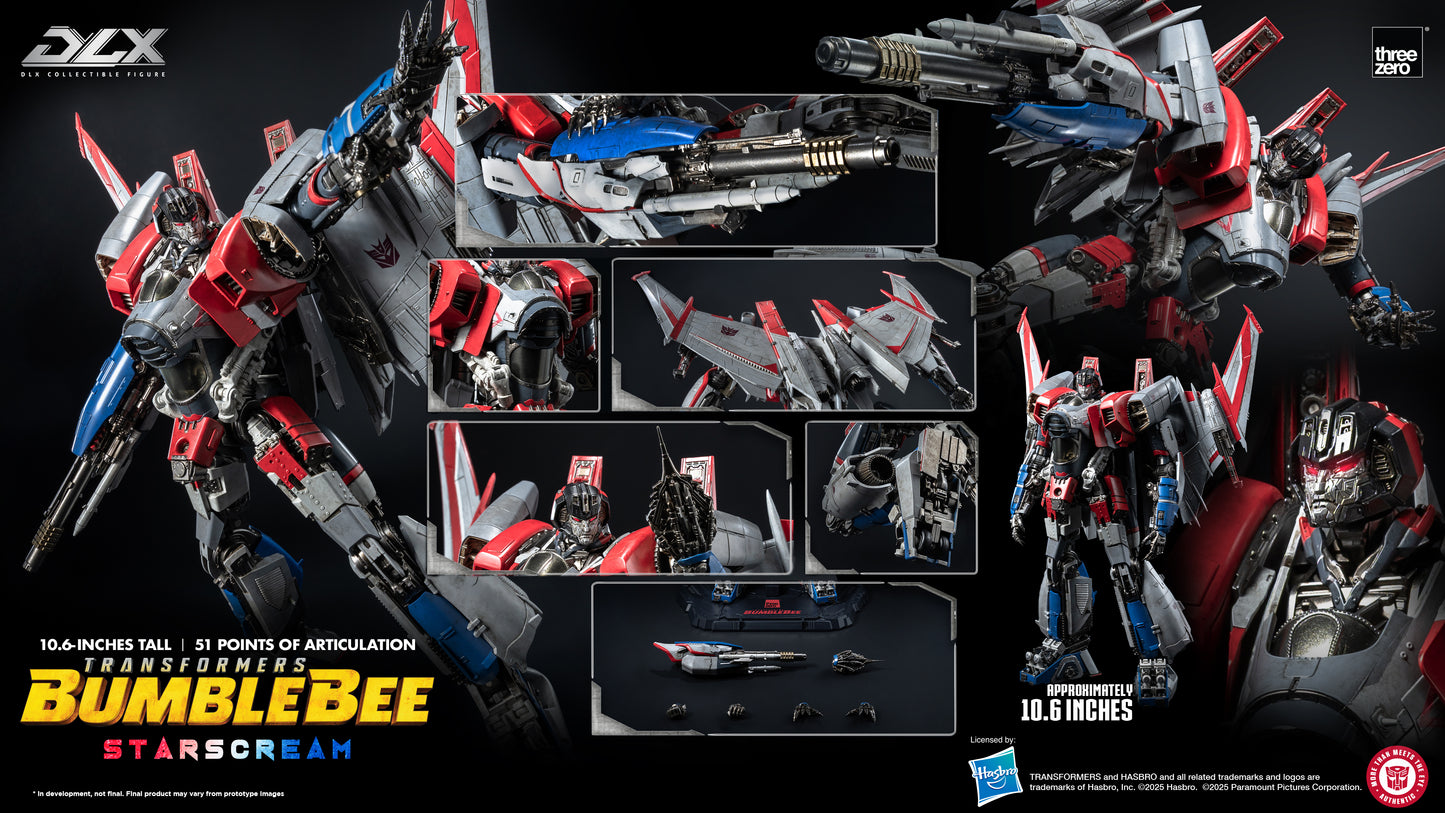 Threezero Transformers DLX Starscream "Bumblebee" Scale Collectible Series | Threezero