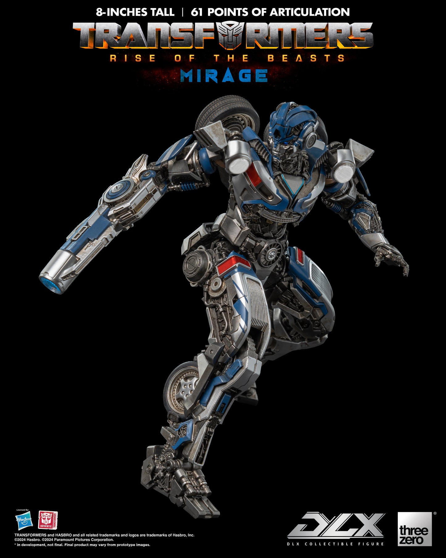 Transformers: Rise of the Beasts - DLX Mirage by Threezero running