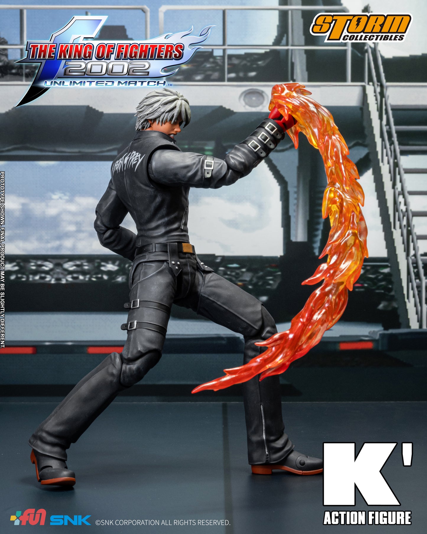 K' "The King of Fighters 2002 Unlimited Match" - Storm Collectibles Action Figure