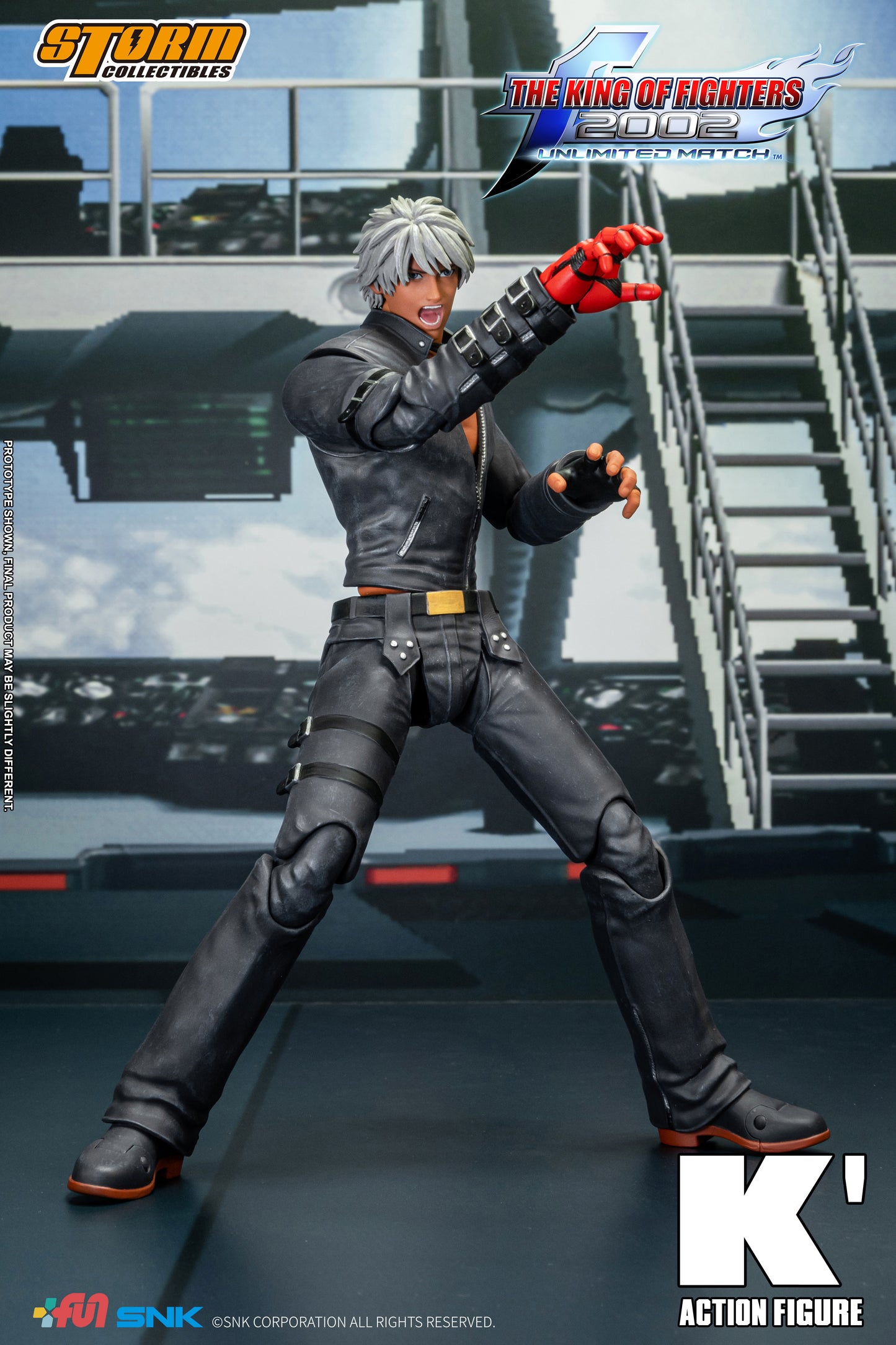 K' "The King of Fighters 2002 Unlimited Match" - Storm Collectibles Action Figure
