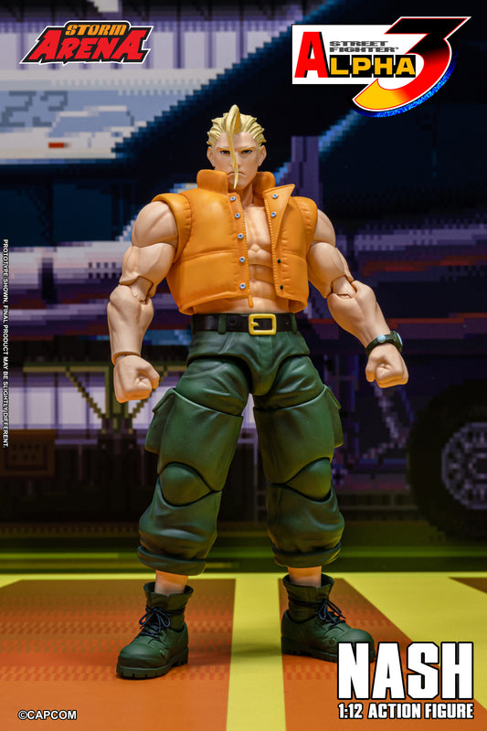 Pre Order Street Fighter Alpha 3 Storm Arena Nash Charlie 1/12 Scale Action Figure Storm Collectibles