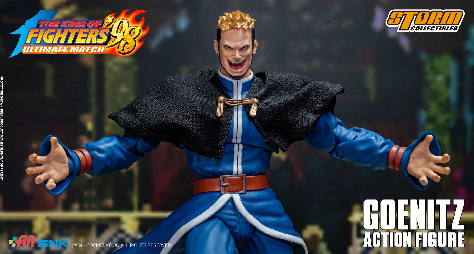 GOENITZ - The King of Fighters'98 Storm Collectibles close up laughing