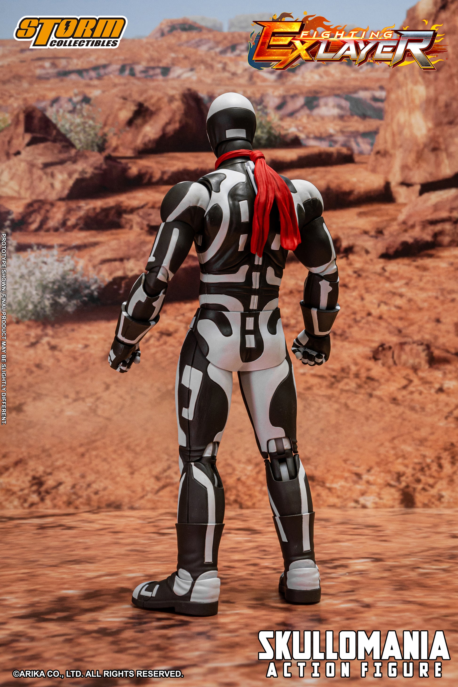 Street Fighter EX Layer Skullomania 1/12 Scale by Storm Collectibles back view
