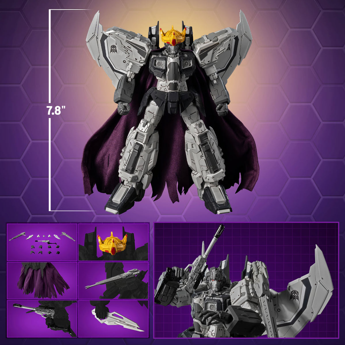 MDLX Fallen Coronation Starscream (1986 Movie Edition) "Transformers" | Threezero