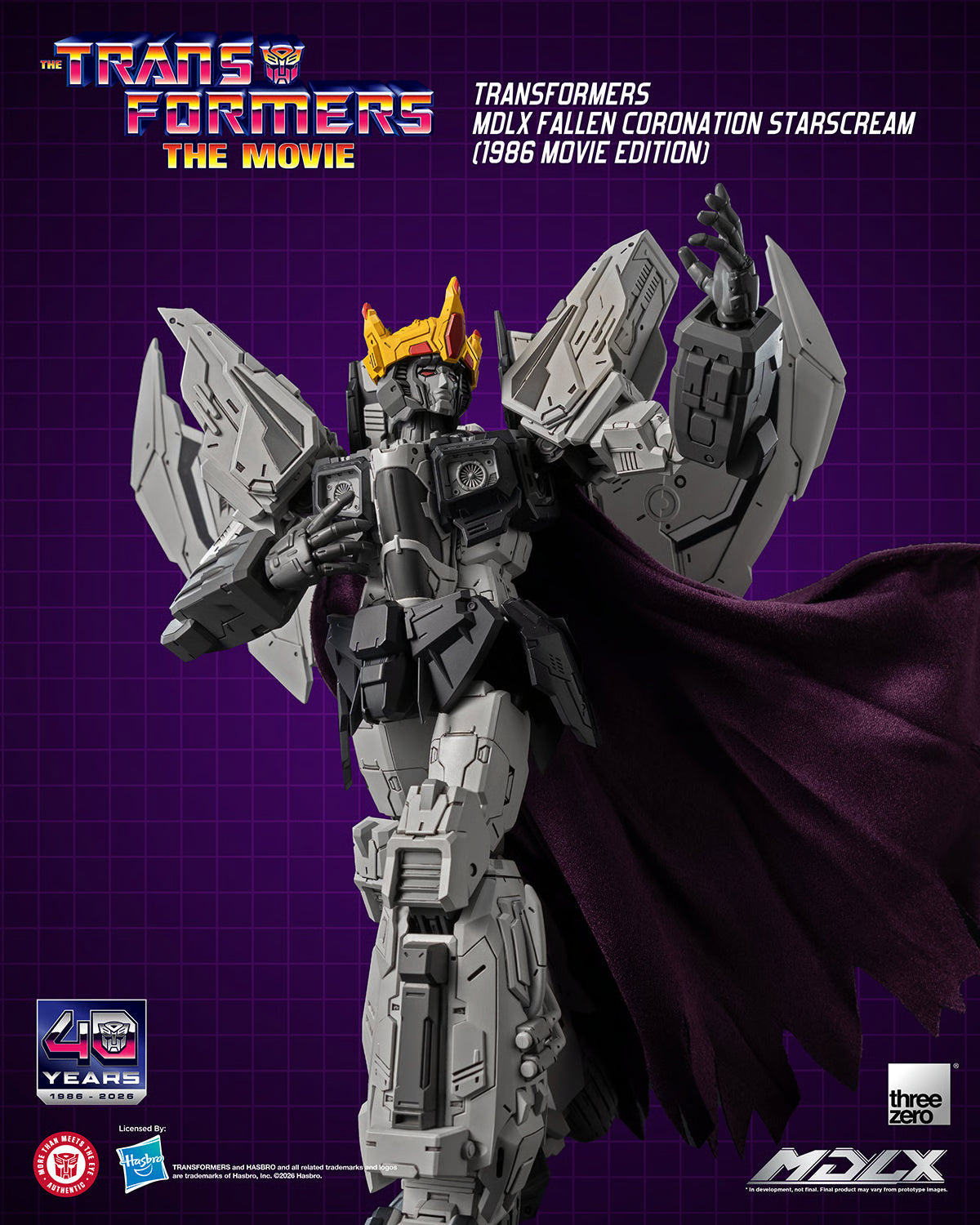MDLX Fallen Coronation Starscream (1986 Movie Edition) "Transformers" | Threezero