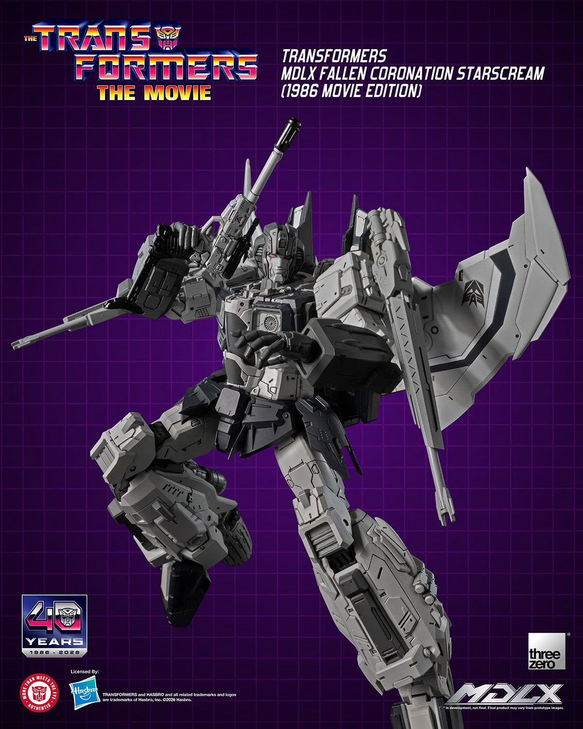 MDLX Fallen Coronation Starscream (1986 Movie Edition) "Transformers" | Threezero