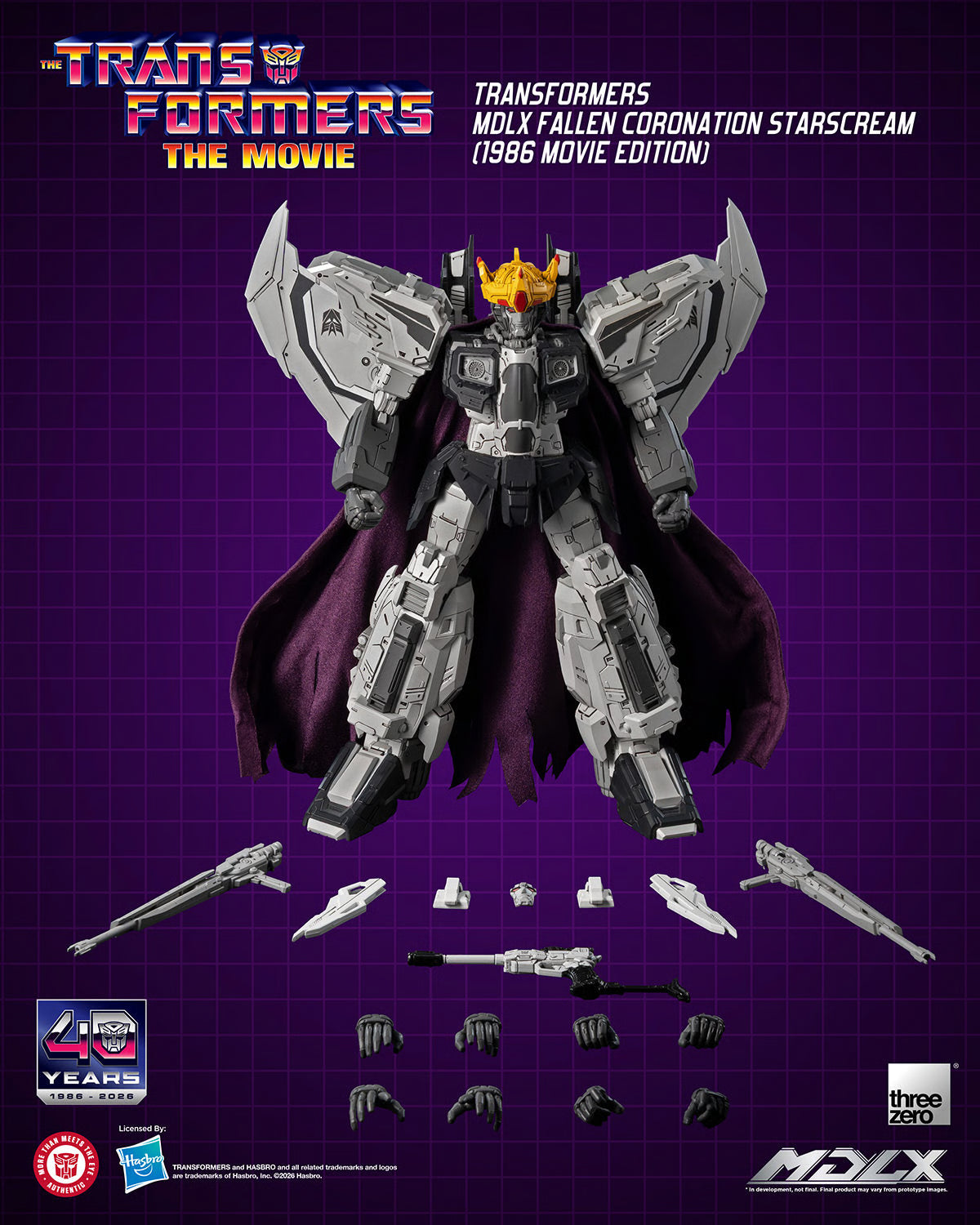 MDLX Fallen Coronation Starscream (1986 Movie Edition) "Transformers" | Threezero