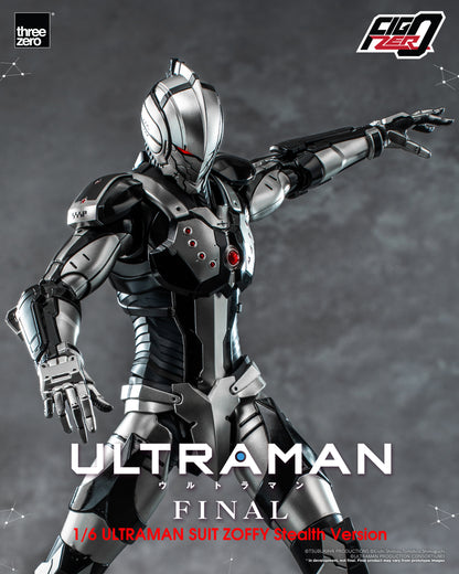 Pre Order FigZero 1/6 Ultraman Suit Zoffy Stealth Version Threezero Exclusive Colorway Action Figure