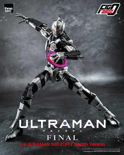 Pre Order FigZero 1/6 Ultraman Suit Zoffy Stealth Version Threezero Exclusive Colorway Action Figure