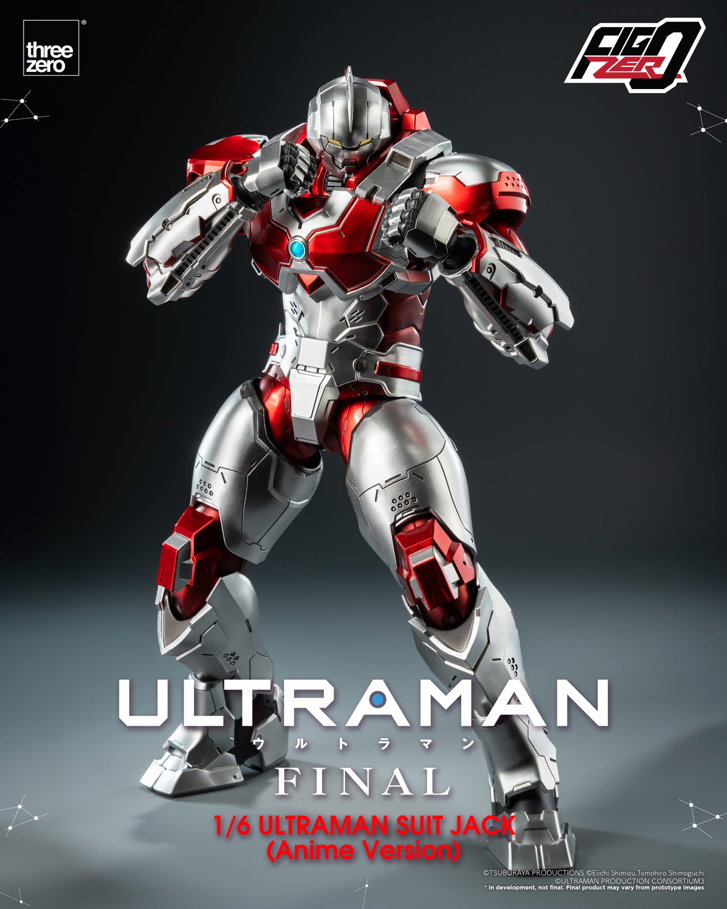 Pre Order FigZero 1/6 Ultraman Suit Jack Anime Version Action Figure