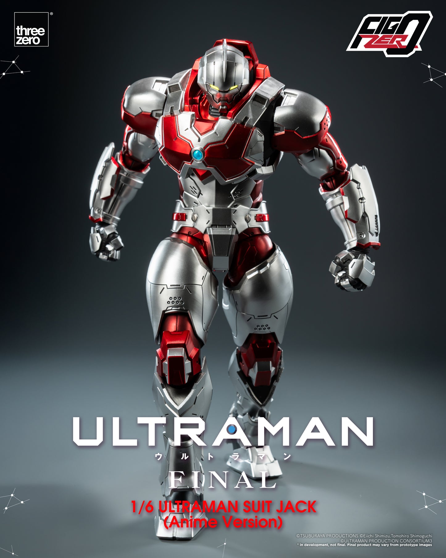Pre Order FigZero 1/6 Ultraman Suit Jack Anime Version Action Figure